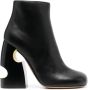 Off White Zwarte Meteor Block Laarzen Black Dames - Thumbnail 1