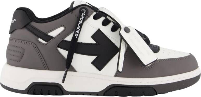 Off White Grijze Sneakers met Off-White Design Gray Heren