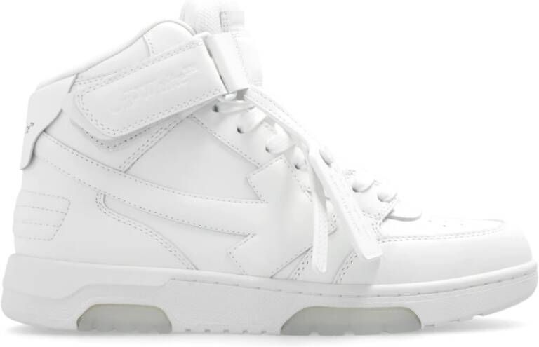 Off White Witte Sneakers met Verstelbare Band White Dames