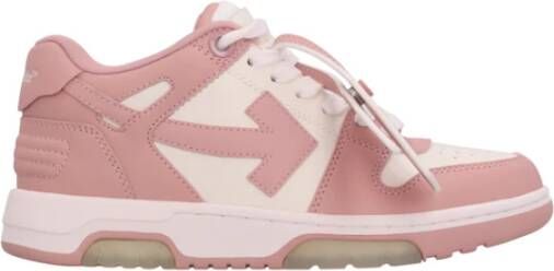 Off White Roze Wit Roze Leren Sneakers Pink Dames - Foto 5