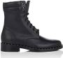 Off White Zwarte leren veterschoenen Black Dames - Thumbnail 1