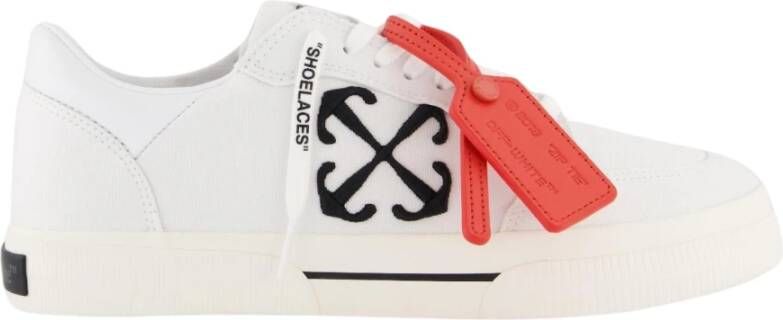 Off White Lage Vulcanized Canvas Sneakers White Heren