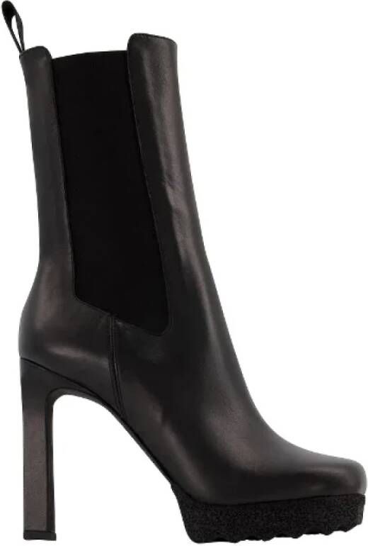 Off White Leather boots Black Dames