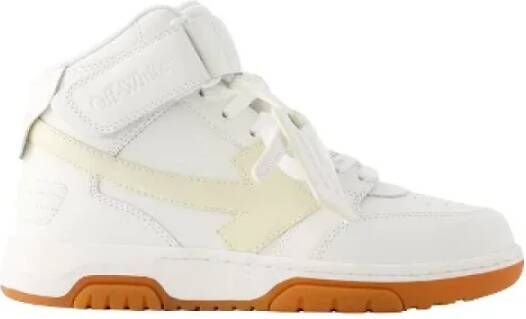 Off White Leather sneakers Beige Dames