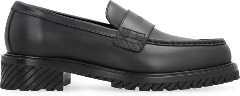 Off White Leren Militaire Loafers