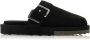 Off White Zwarte Leren Sandalen met Metalen Hardware Black Heren - Thumbnail 6