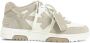 Off White Leren Sneakers in Neutrale Tinten - Thumbnail 1