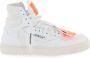 Off White Leren sneakers met stoffen inzetstukken White Heren - Thumbnail 7