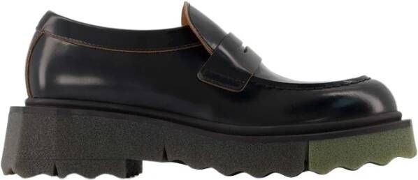 Off White Loafers Black Dames