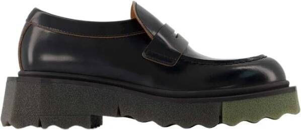 Off White Kalfsleren Sponge Loafers