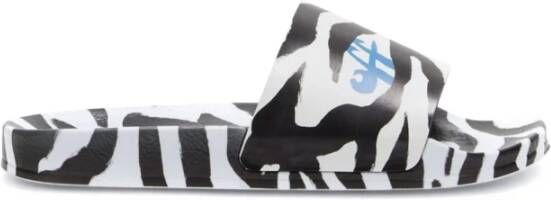 Off White Logo Pool Slides Sandalen Multicolor Dames