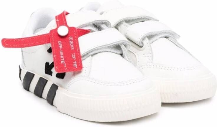 Off White Low-Top Sneakers Wit Dames