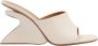Off White Metallic Logo Sleehak Sandalen - Thumbnail 1