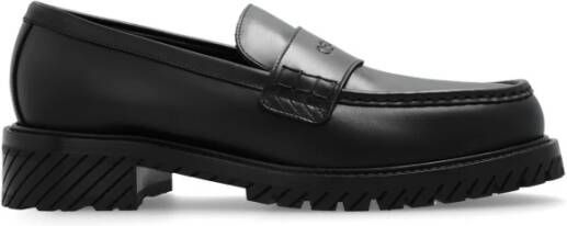 Off-White Military loafers met logo-reliëf Zwart - Foto 4