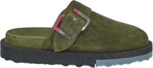 Off White Mules Groen Heren