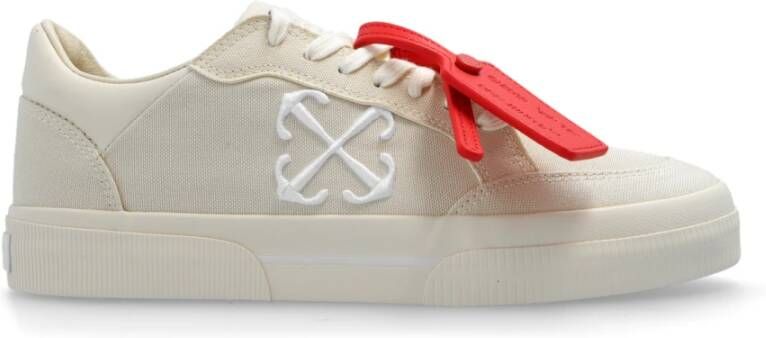 Off White Nieuwe laag vulkaniseerde sneakers Beige Dames