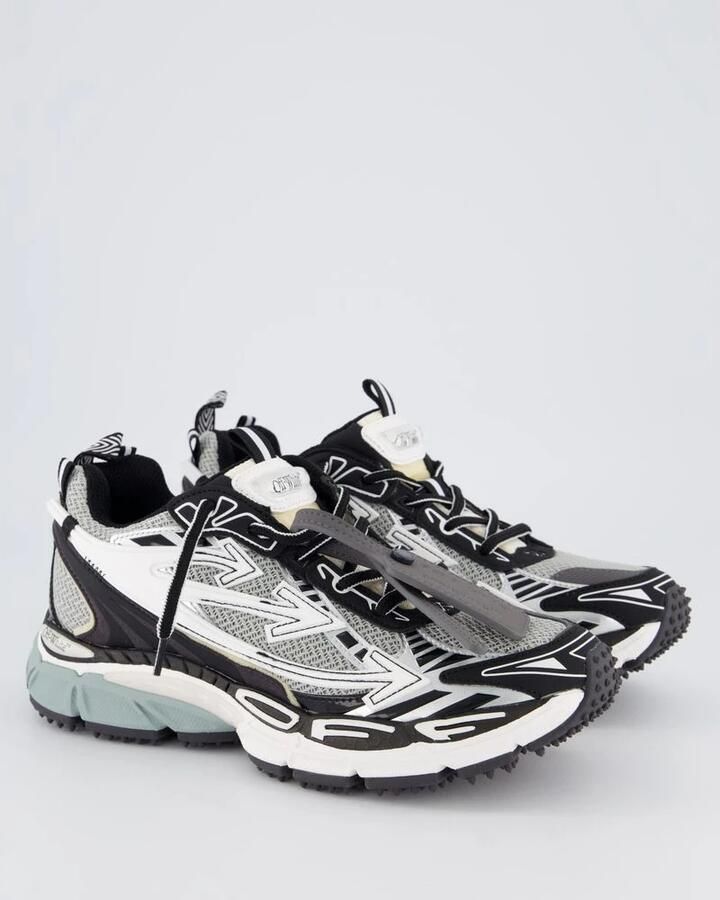 Off White Moderne Mesh Sneakers met Iconische Details - Foto 4