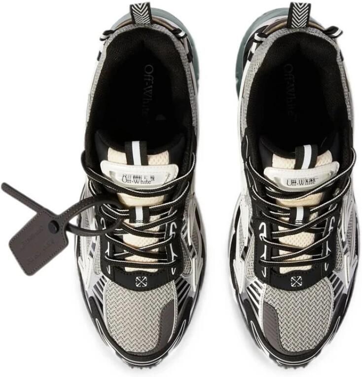 Off White Moderne Mesh Sneakers met Iconische Details - Foto 7