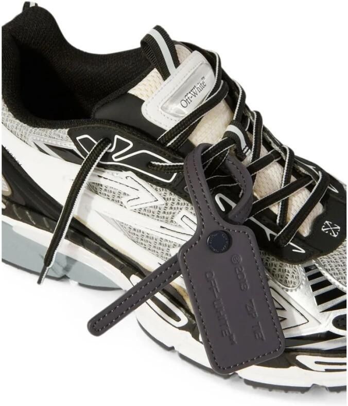 Off White Moderne Mesh Sneakers met Iconische Details - Foto 8