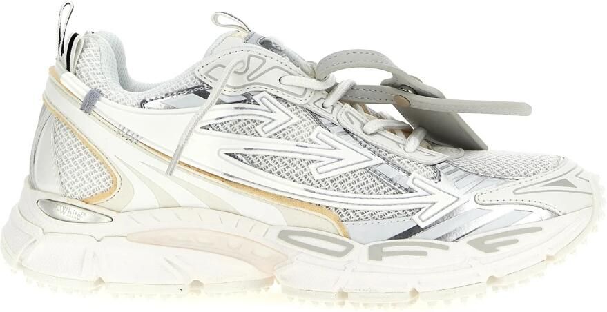 Off White Mesh Vegan Sneakers Ronde Neus White Heren - Foto 9