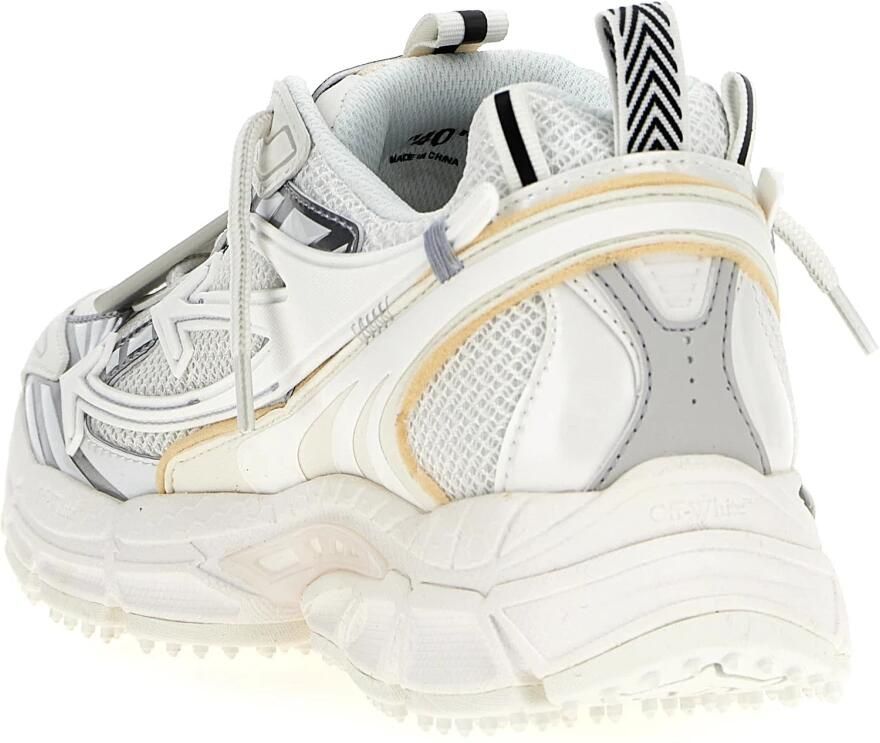 Off White Mesh Vegan Sneakers Ronde Neus White Heren - Foto 3