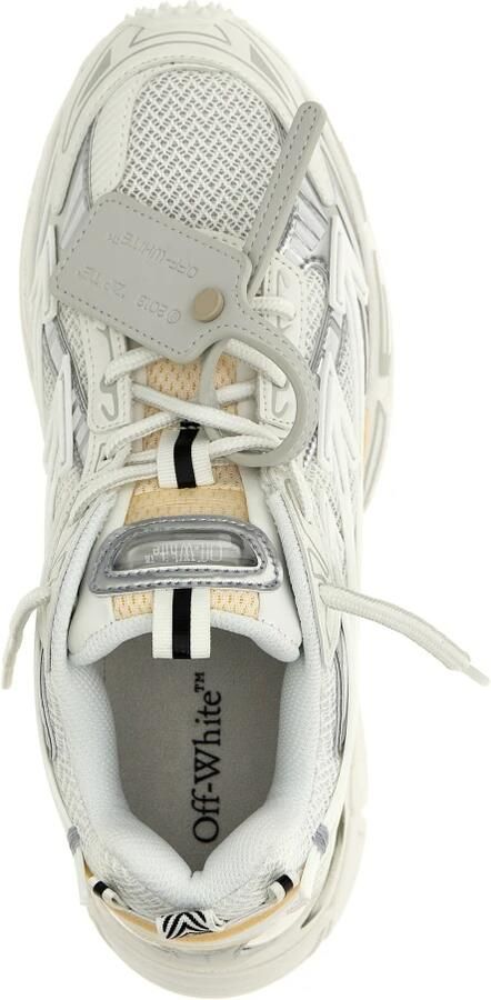 Off White Mesh Vegan Sneakers Ronde Neus White Heren - Foto 8
