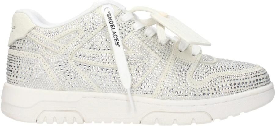 Off White Beige Leren Lage Sneakers - Foto 2