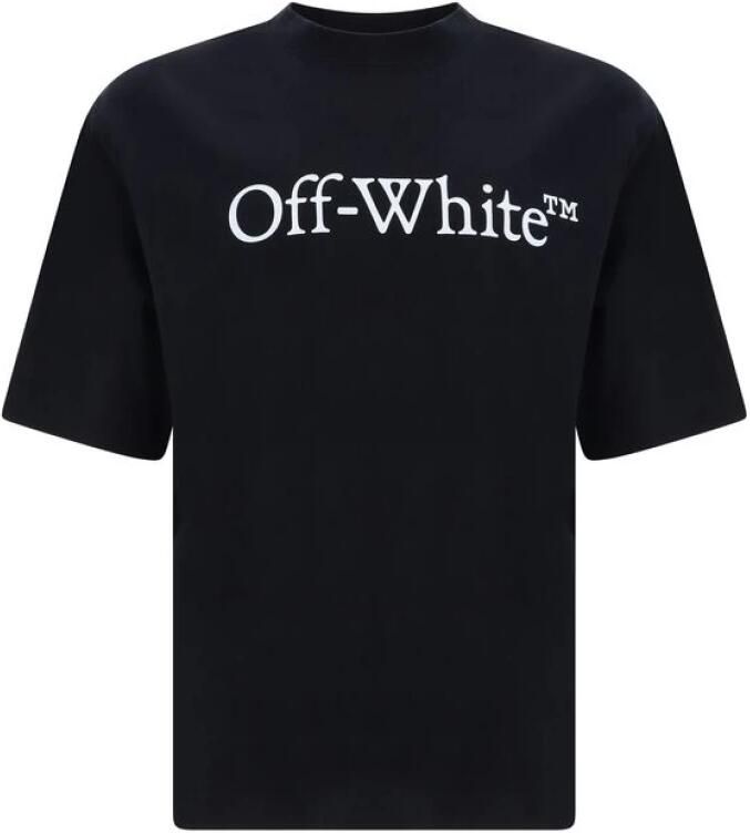 Off White Cotton Big Bookish Skate T-Shirt - Foto 2