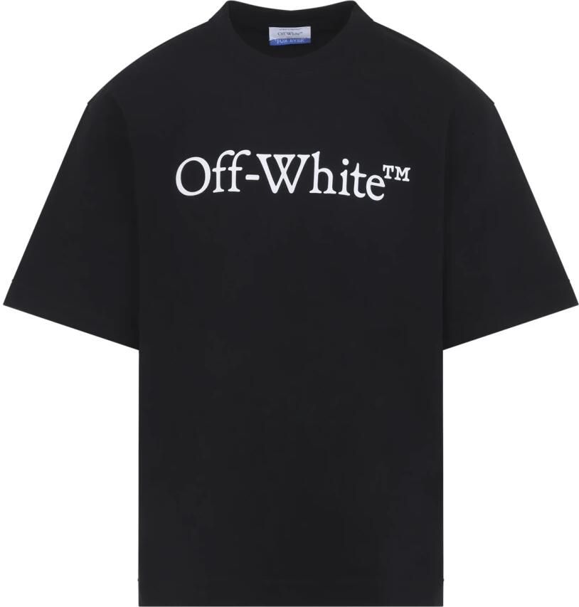 Off White Cotton Big Bookish Skate T-Shirt - Foto 3