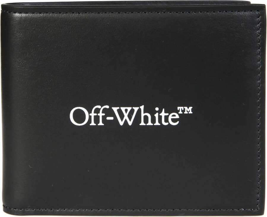 Off White Bookish Bifold Leren Portemonnee - Foto 2