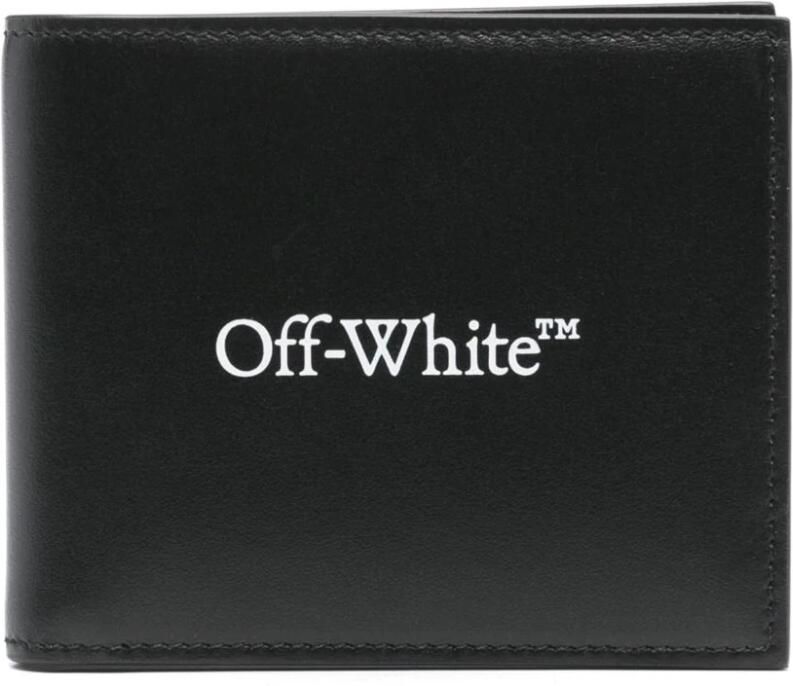 Off White Bookish Bifold leren portemonnee