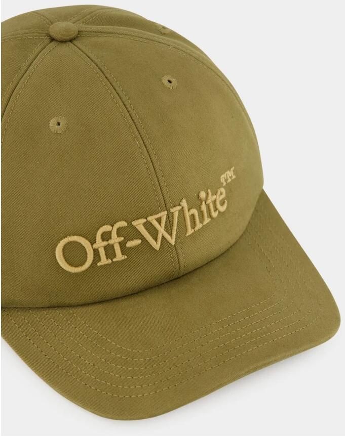 Off White Bookish Geborduurde Baseballpet