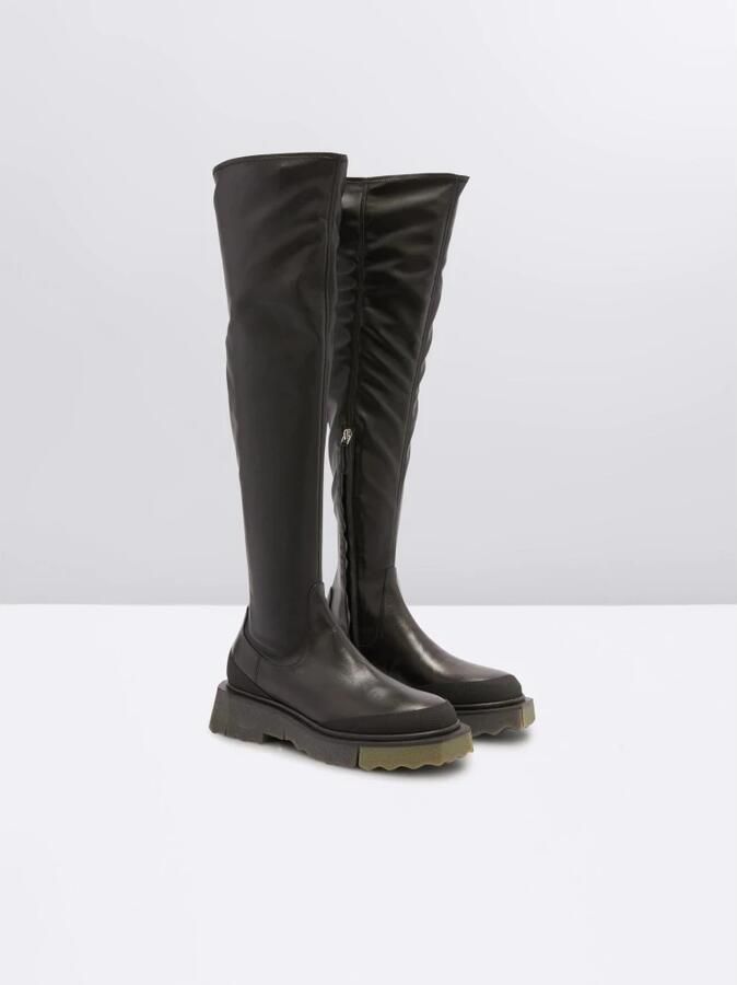 Off White Calf Stretch Sponge Cuissard - Foto 4