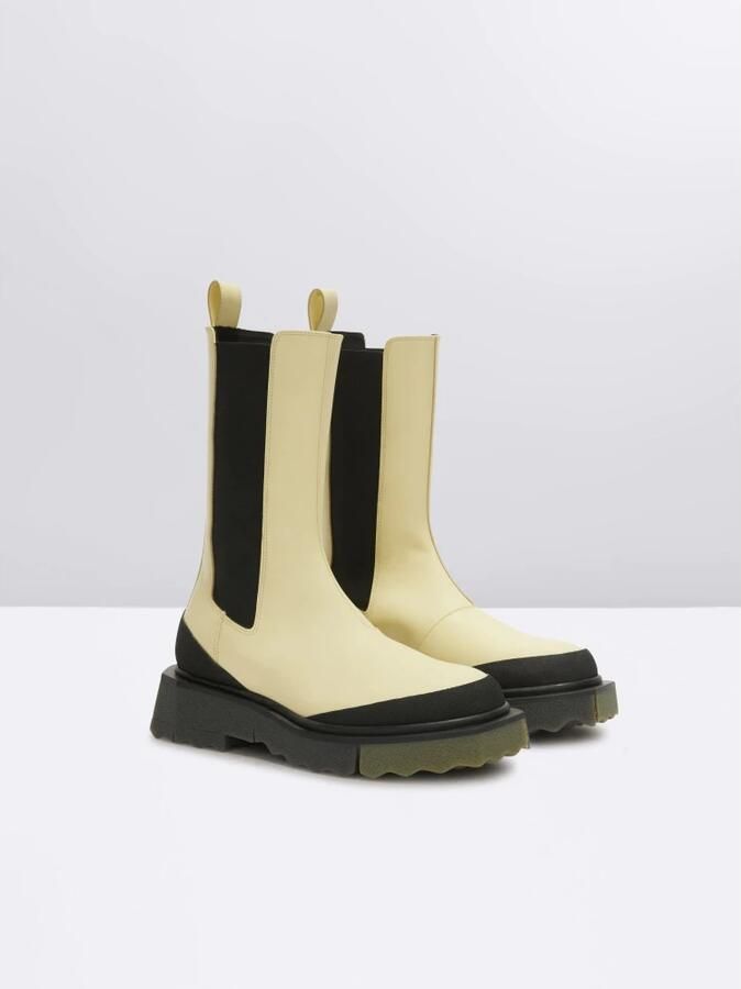 Off White Chelsea boots met zool met sponseffect - Foto 2