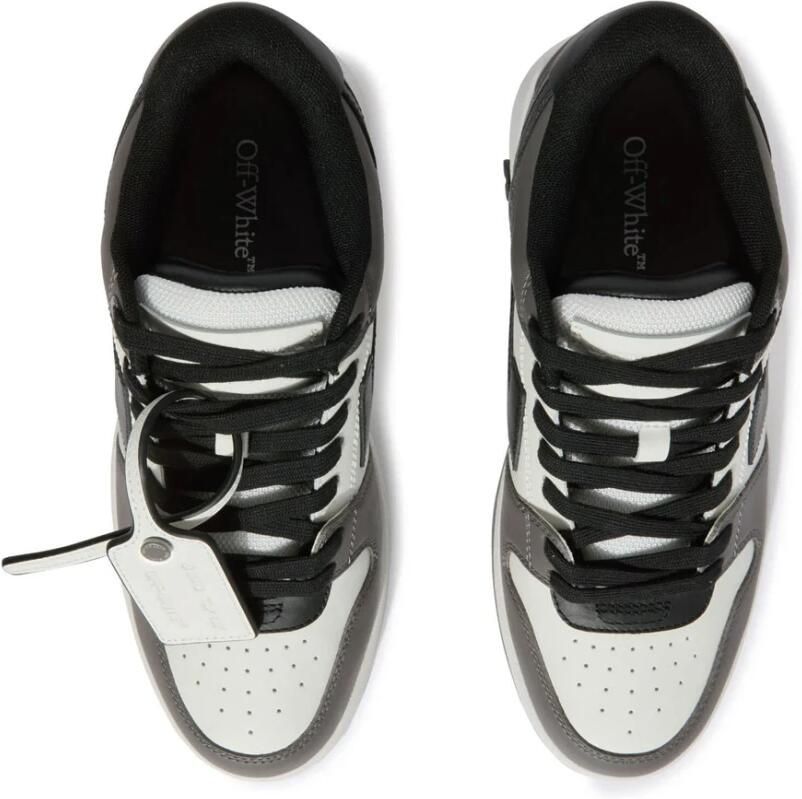Off White Donkergrijs Zwart Sneakers Out Of Office