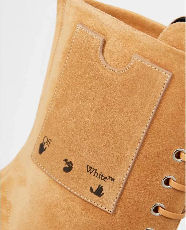 Off White Enkellaarsjes met veters - Foto 2