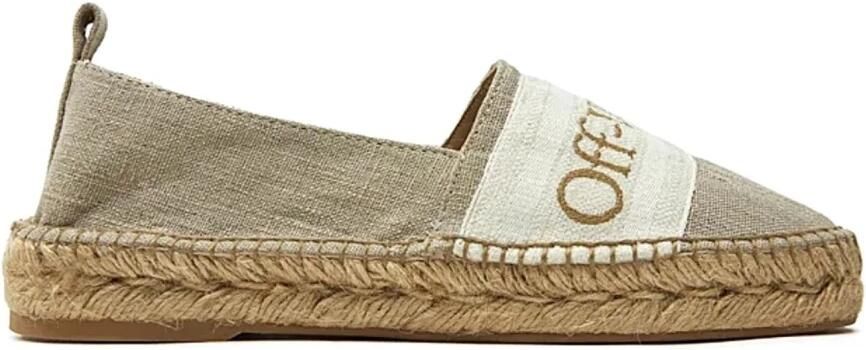 Off White Linnen Espadrilles voor Dames Beige Dames - Foto 2
