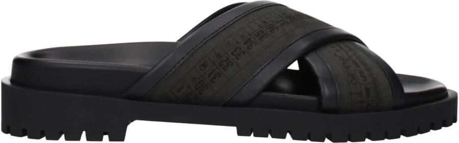 Off White Fabric Sandals - Foto 2