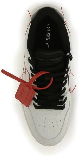 Off White Gestikte Pijl Leren Sneakers
