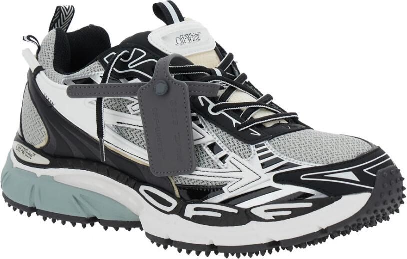 Off White Moderne Mesh Sneakers met Iconische Details - Foto 11