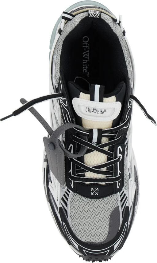 Off White Moderne Mesh Sneakers met Iconische Details - Foto 9