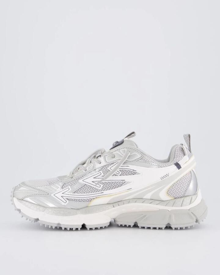 Off White Heren Sneaker in grijs met zilveren details