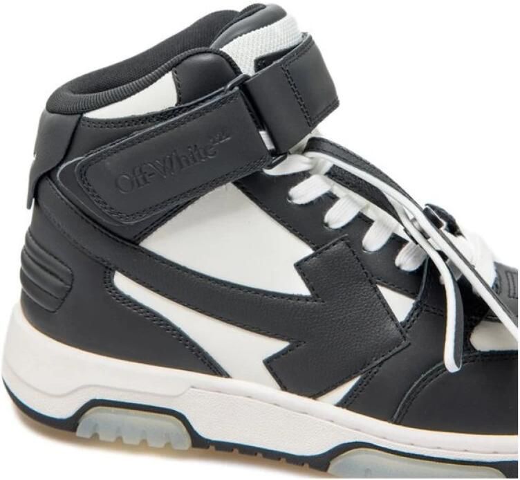 Off White Witte Sneakers Verhogen Stijl Moderne Man Black Heren