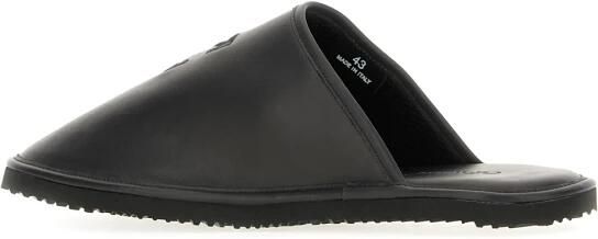 Off White Leren Pantoffels - Foto 3