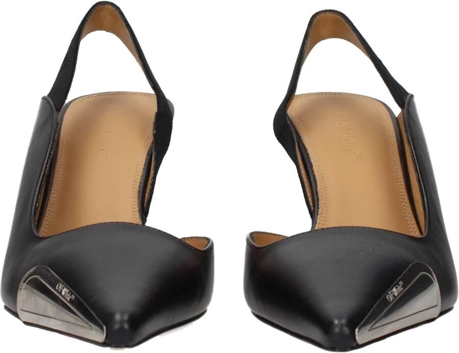 Off White Allen Frame Slingback Pumps - Foto 3