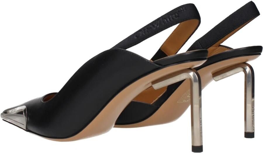 Off White Allen Frame Slingback Pumps - Foto 4