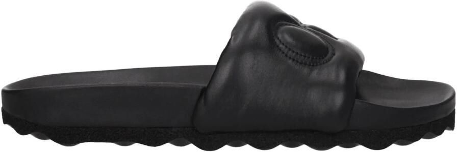 Off White Leren Slippers Sandalen - Foto 3