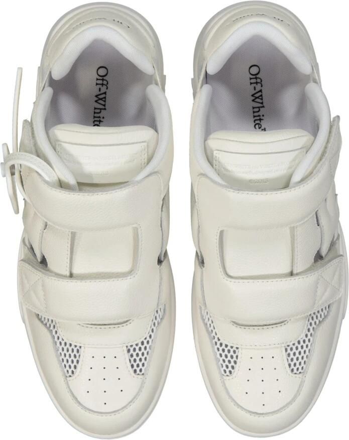 Off White Leren Sneakers - Foto 2