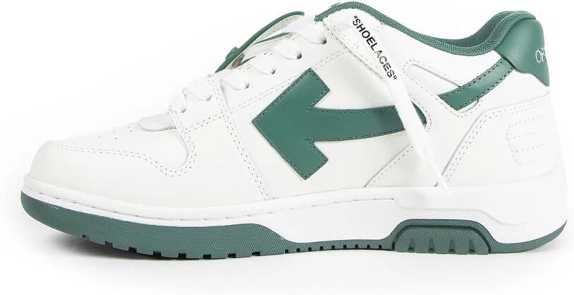 Off White Multicolor Leren Sneakers met Logo Detail