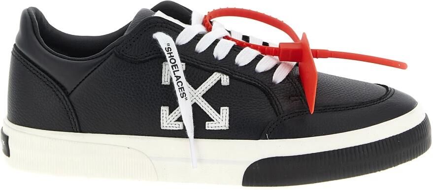 Off White New Low Vulcanized Leather Sneakers